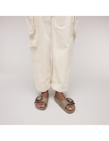 Mules Femme Madrid Big Buckle EVA Taupe Légères & Été