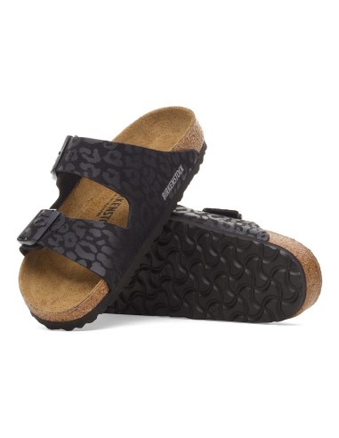 Birkenstock Arizona Femme Leo Black - Mules Confort 1030563