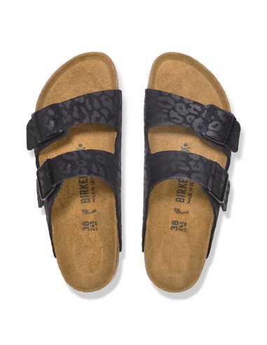 Birkenstock Arizona Femme Leo Black - Mules Confort 1030563