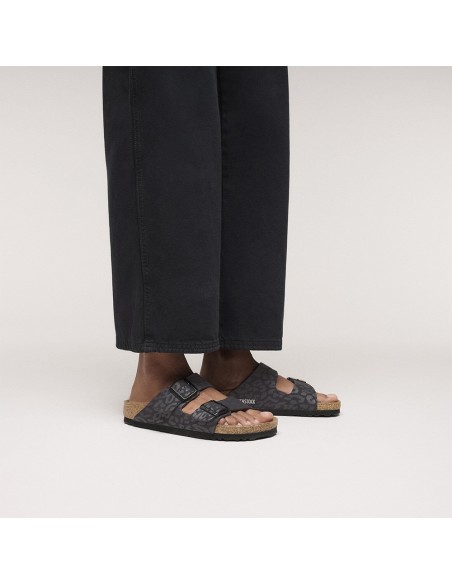 Birkenstock Arizona Femme Leo Black - Mules Confort 1030563