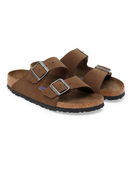 Birkenstock Arizona Homme Cuir Marron Dark Tea - 1030863