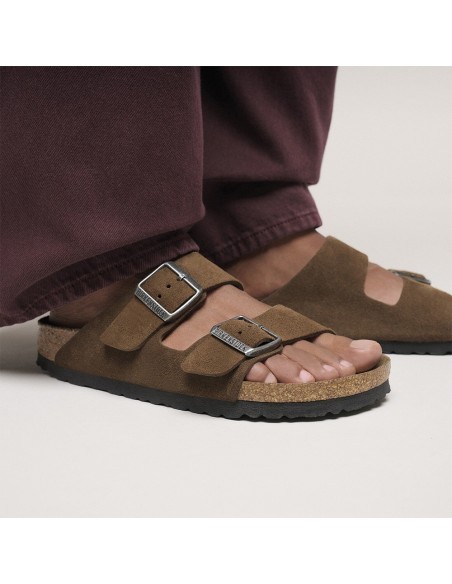 Birkenstock Arizona Homme Cuir Marron Dark Tea - 1030863