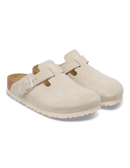 Sabots Birkenstock Boston Femme Suede Oyster - 1031662