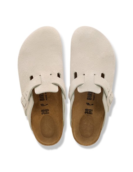 Sabots Birkenstock Boston Femme Suede Oyster - 1031662
