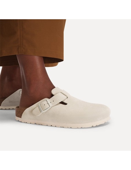 Sabots Birkenstock Boston Femme Suede Oyster - 1031662