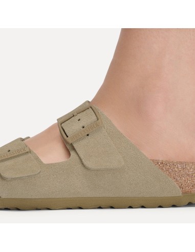 Mules unisexe Birkenstock Arizona suede leather taupe 1031998