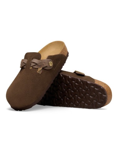Birkenstock Boston Braided Femme Suede - Sabots 1031716
