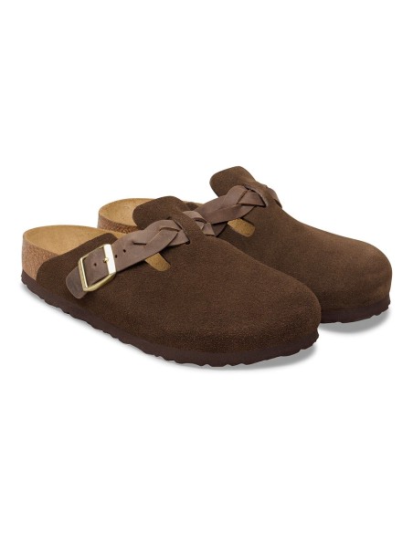 Birkenstock Boston Braided Femme Suede - Sabots 1031716