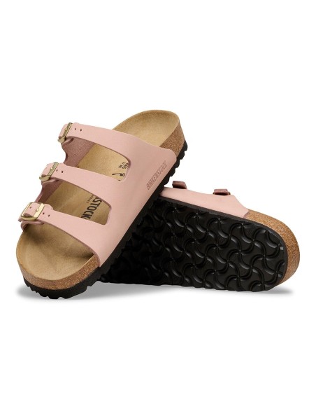 Birkenstock Florida Nubuck Soft Pink Femme Sandales - 1031813