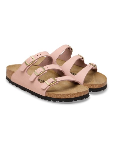 Birkenstock Florida Nubuck Soft Pink Femme Sandales - 1031813