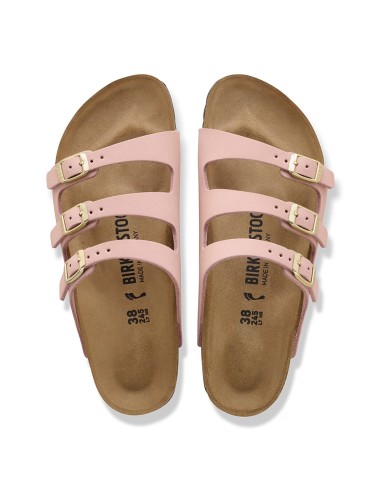 Birkenstock Florida Nubuck Soft Pink Femme Sandales - 1031813