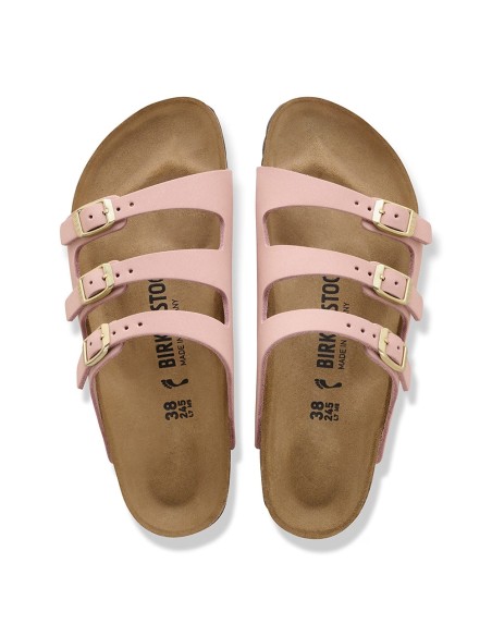 Birkenstock Florida Nubuck Soft Pink Femme Sandales - 1031813