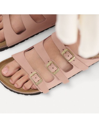 Birkenstock Florida Nubuck Soft Pink Femme Sandales - 1031813