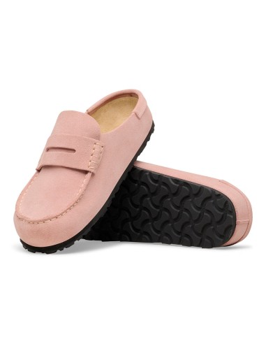 Birkenstock Naples Wrapped Femme Suede Pink Clay - Mocassins 1031683