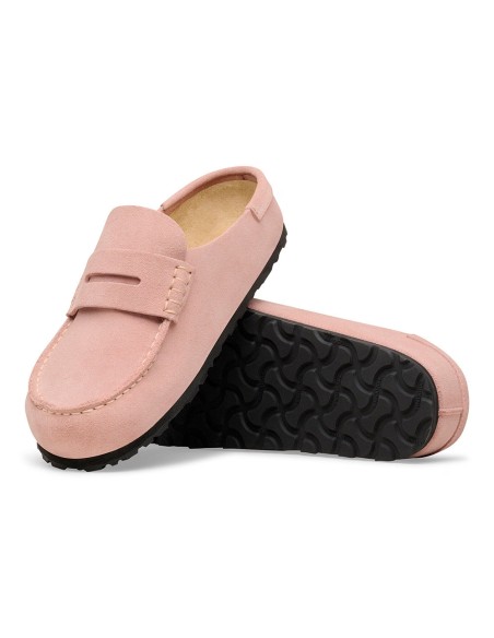 Birkenstock Naples Wrapped Femme Suede Pink Clay - Mocassins 1031683