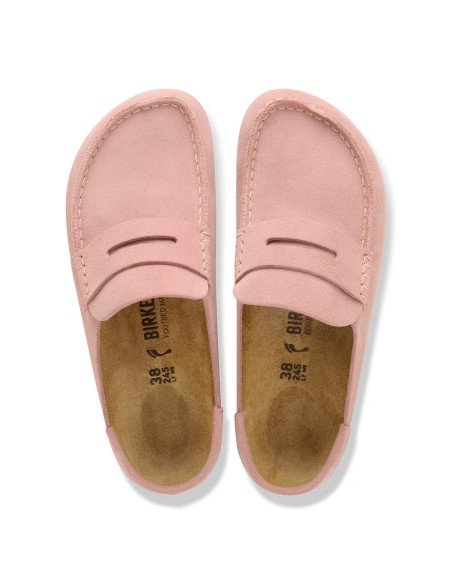 Birkenstock Naples Wrapped Femme Suede Pink Clay - Mocassins 1031683