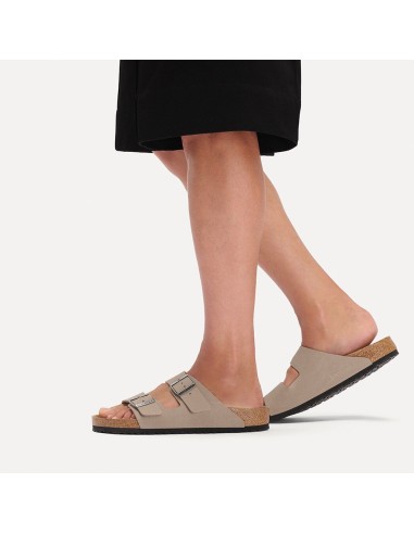 Birkenstock Arizona Homme Birkibuc Gray Taupe - Mules Confort 1032019