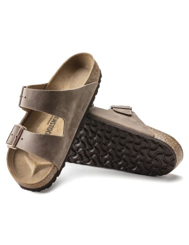 Mules unisexe Birkenstock Arizona oiled leather brown 352201