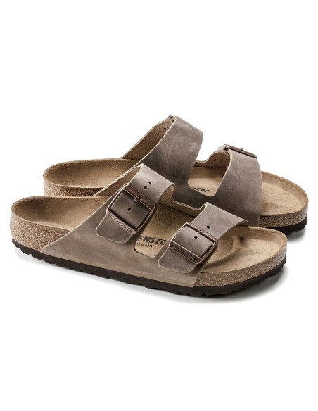 Mules unisexe Birkenstock Arizona oiled leather brown 352201
