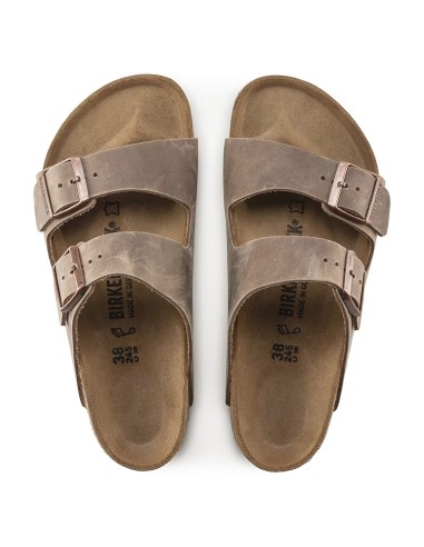 Mules unisexe Birkenstock Arizona oiled leather brown 352201