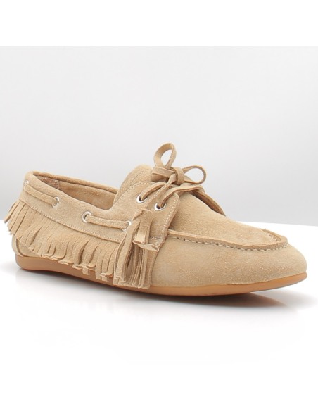 Mocassins femme Gloria Darcie beige MR6514 suède