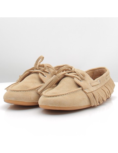 Mocassins femme Gloria Darcie beige MR6514 suède