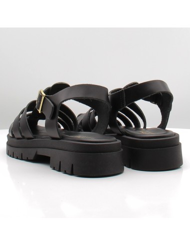 Sandales Femme Sandy Shoes Cuir Noir - 1706
