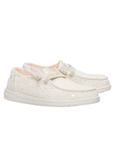 Derbies femme Hey Dude Wendy Sequin Lace ivory 45478-105