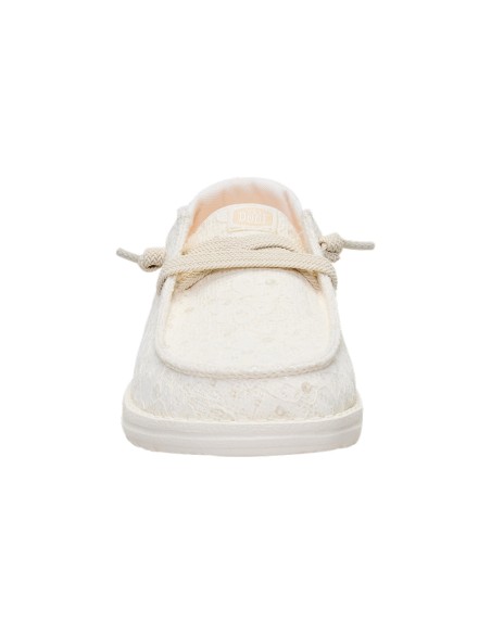Derbies femme Hey Dude Wendy Sequin Lace ivory 45478-105