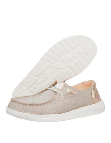 Mocassins Femme Dude Wendy Metallic Sparkle – Légers et Brillants