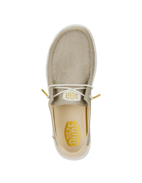 Derbies femme Hey Dude Wendy Metallic Sparkle gold 41082-710