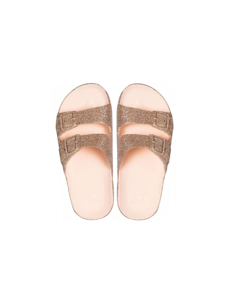 Mules Enfant Cacatoès Trancoso Glitter Nude Confort & Style Été