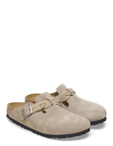 Birkenstock Boston Braided Taupe Femme Sabots - 1026694