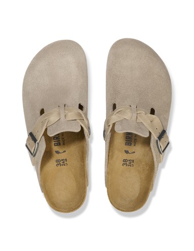 Birkenstock Boston Braided Taupe Femme Sabots - 1026694