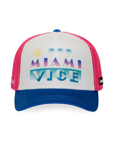 Capslab Casquette Miami Vice Rose/Bleu/Blanc