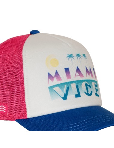 Capslab Casquette Miami Vice Rose/Bleu/Blanc