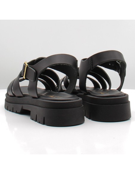 Sandales Femme Noires Chunky Sandy Shoes 1743