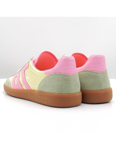 Baskets Back 70 Ghost femme multicolores rétro rose vert tendance été