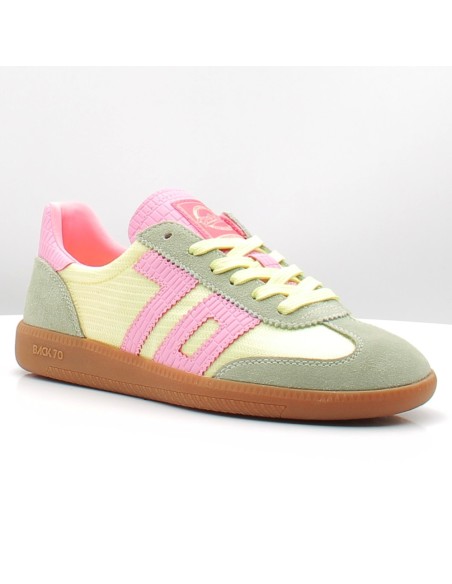Baskets Back 70 Ghost femme multicolores rétro rose vert tendance été