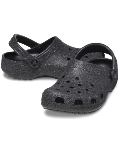 Crocs Sabots Femme Classic Glitter Clog Black Glitter