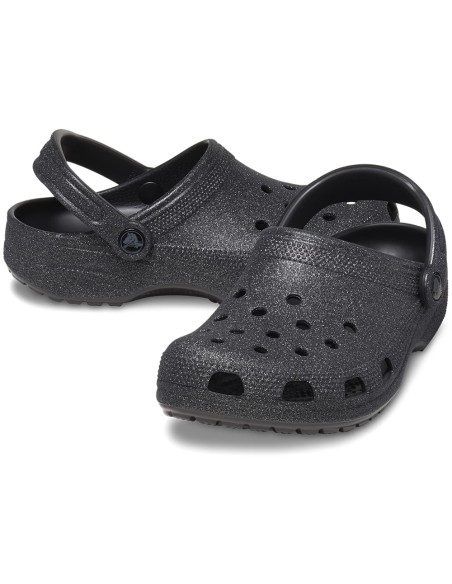Crocs Sabots Femme Classic Glitter Clog Black Glitter