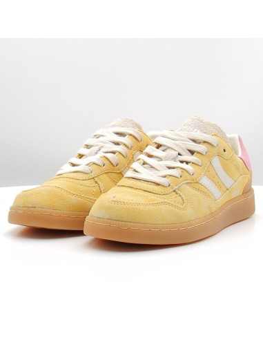Baskets de ville femme Coolway Goal couleur jaune rose 7693401-YLW