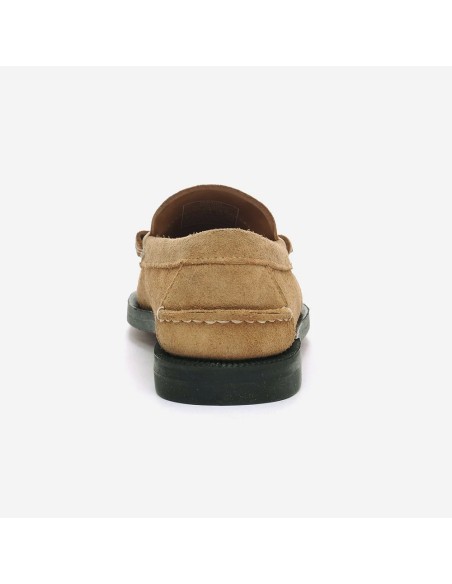 Sebago Classic Dan Flesh Out Femme Beige - Mocassins Daim