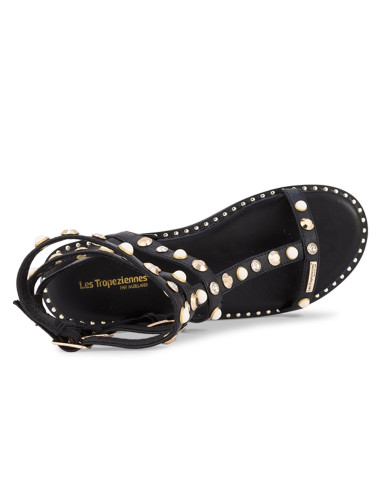 Sandales Femme Corly Noir – Sandales Cloutées Style Rock Chic