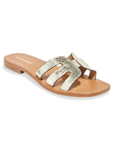 Les Tropeziennes - Mules Femme HADAMIA OR Cuir