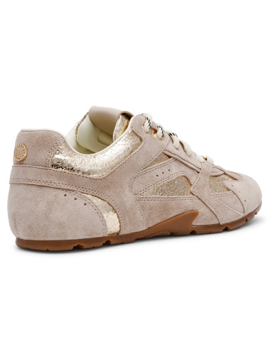 Basket Steve Madden Asiel femme beige doré style urbain chic