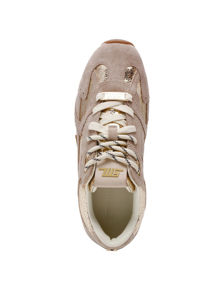 Basket Steve Madden Asiel femme beige doré style urbain chic