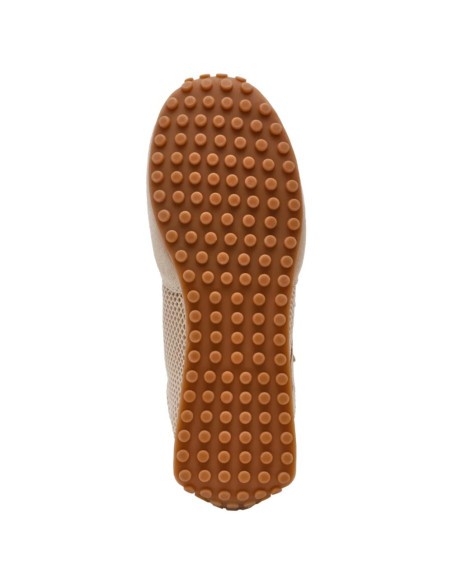Baskets de Ville Steve Madden femme beige mesh à franges tendance stylée