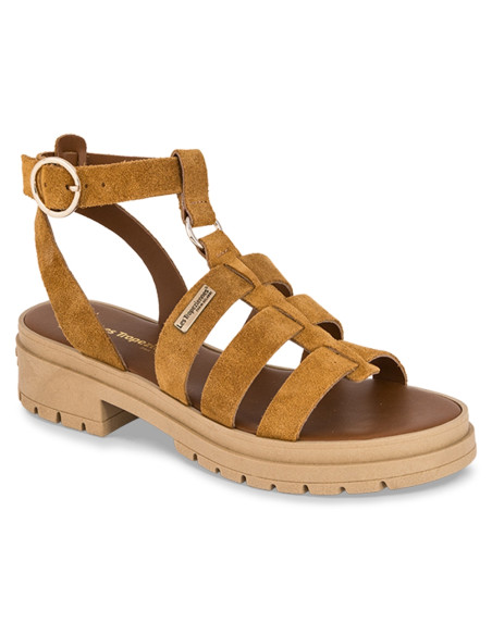 Sandales à Talons Femme Tobosued Ocre – Style Bohème Chic & Confort