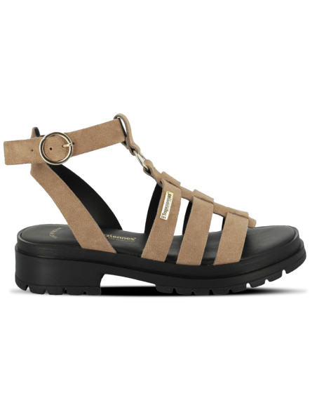 Sandales Les Tropeziennes Tobosued Femme en suède taupe
